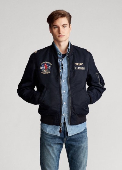 Pánské Bomber Bunda Polo Ralph Lauren Twill - 91725-XKCT